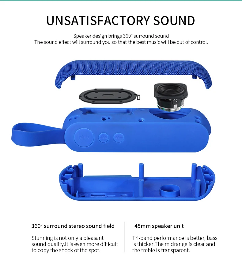 TWS Waterproof Speakers Bluetooth Wireless Home Theatre System Speakers Bluetooth with Radio - ANKUX.COM