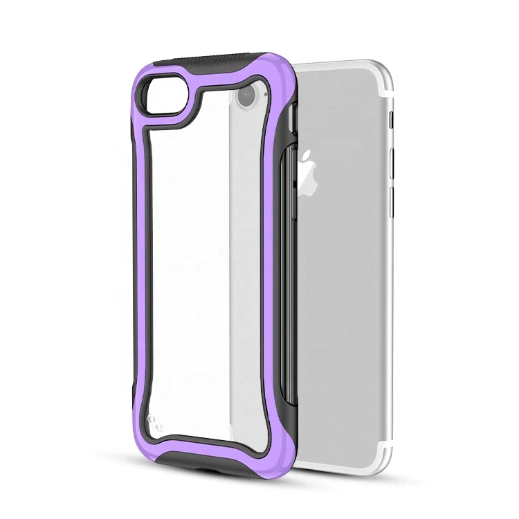 

thin cover for iPhone 7 plus transparent clear PC TPU phone case For Iphone 7, Multi-color, can be customized