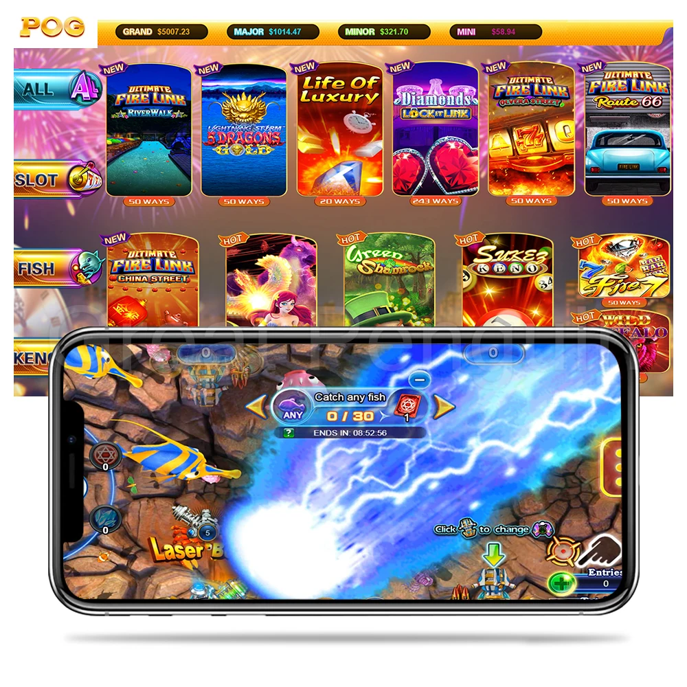 

POG Most Popular Hot Sale X-GAME Online Fish Game App Dragon King Ocean king 3 Plus Fire Phoenix