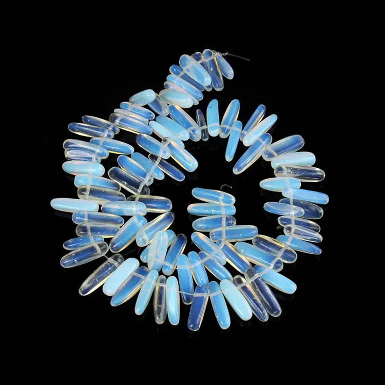 

SB6442-10 Hot sale long opal chip tooth beads for DIY jewelry making