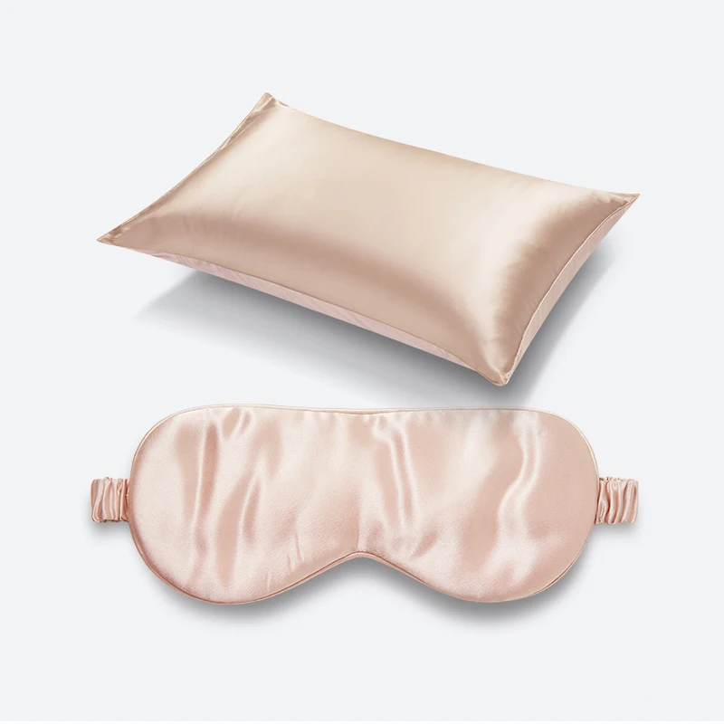 100 Pure Mulberry Silk 19mm/22mm Silk Pillow Case And Eye Mask Gift
