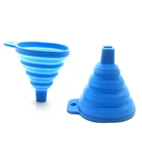 

Amazon Best Selling Dishwasher Safe Non-stick Silicone Collapsible Funnel Eco-friendly BPA Free FDA Foldable Rubber Funnel