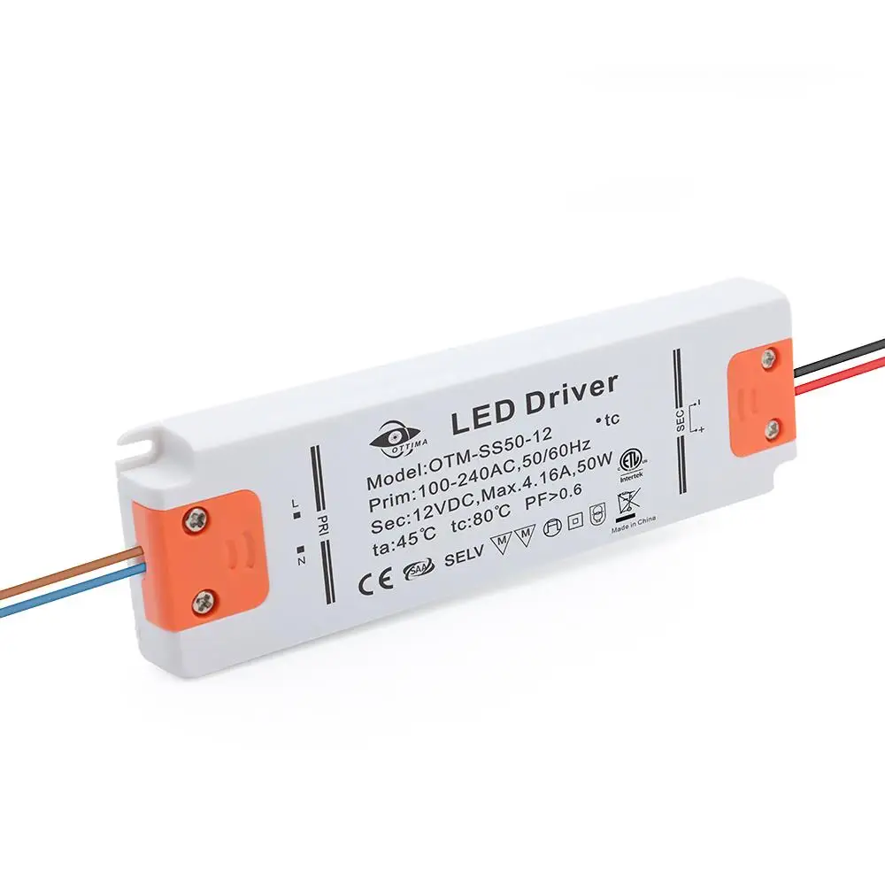 

IN STOCK OTM-SS50 Factory Direct Ultra Thin Constant Voltage 12V 4.17A 50W LED Driver