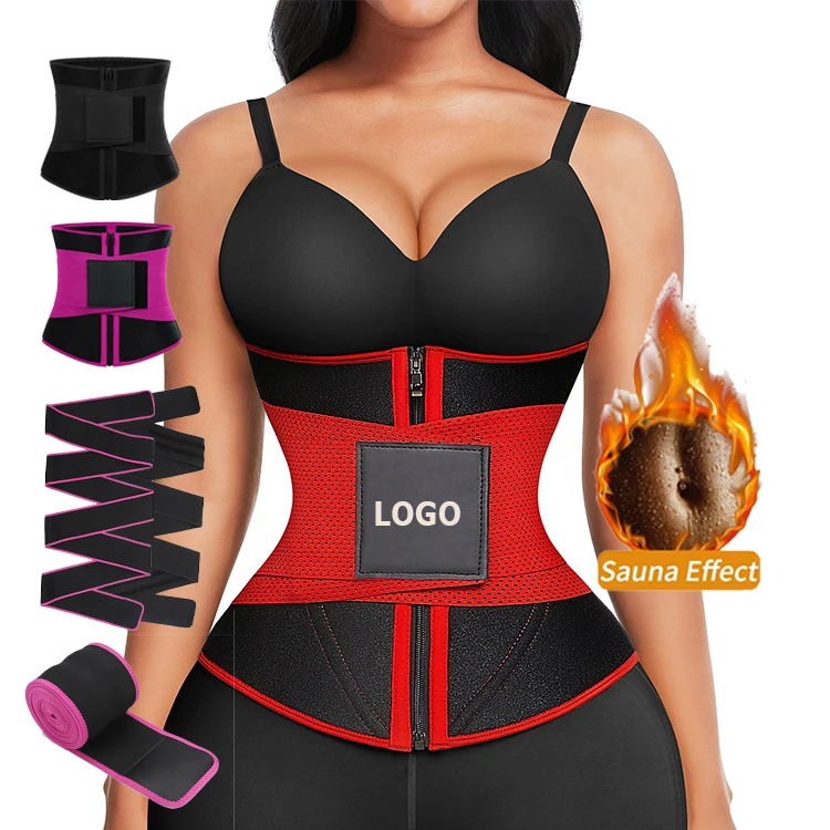 

HEXIN Custom Logo Service Waist Wrap Women's Shaper Steel Boned Women Waist Trainers And Shape Wear Waist Trainer Slimming