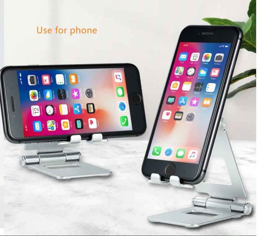 

Rose gold funny portable desktop aluminum alloy mobile cell phone tablet holder stand dock