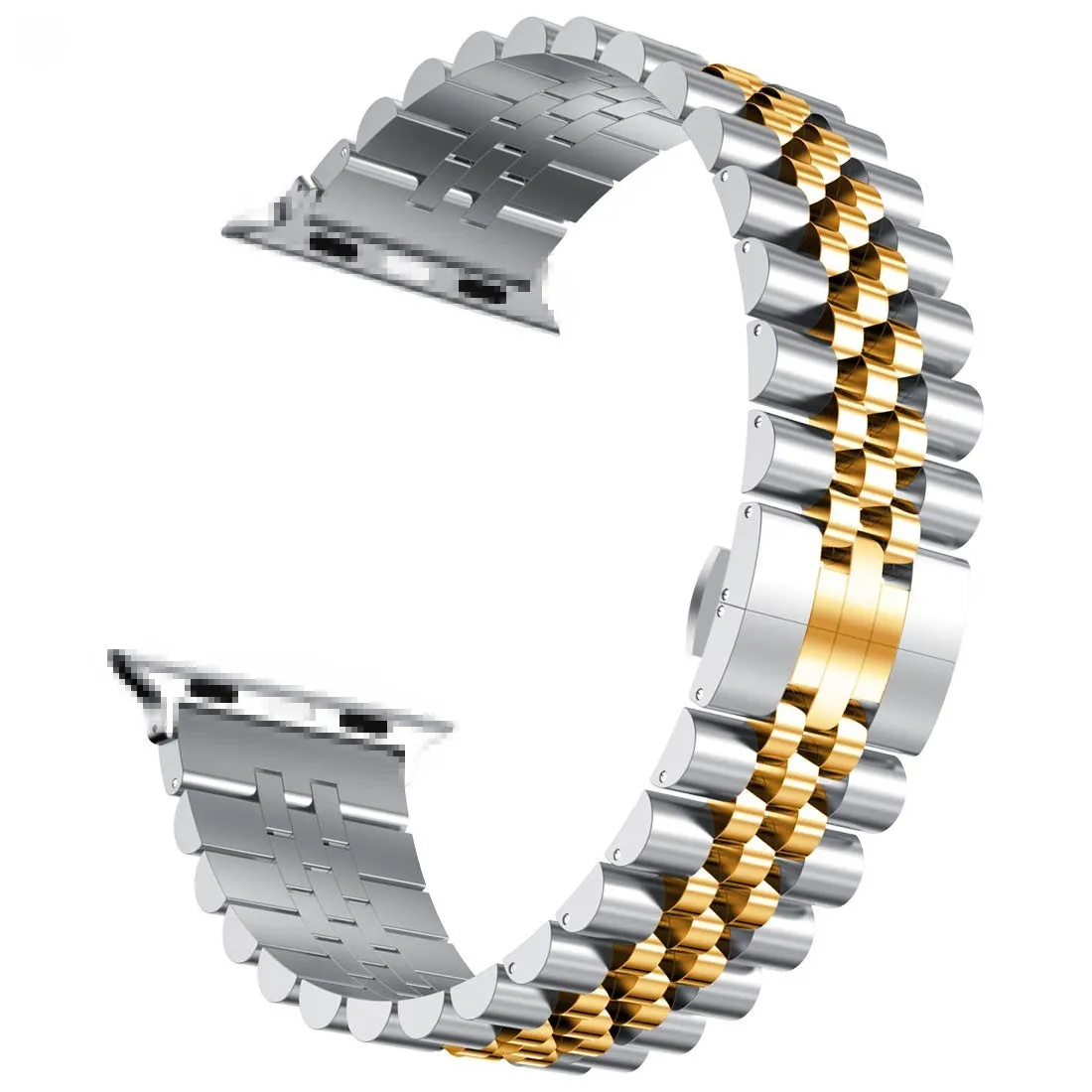 

for Iwatch Metal solid 304 Stainless Steel 5 beads Apple Watch band or Jubilee Strap, Optional