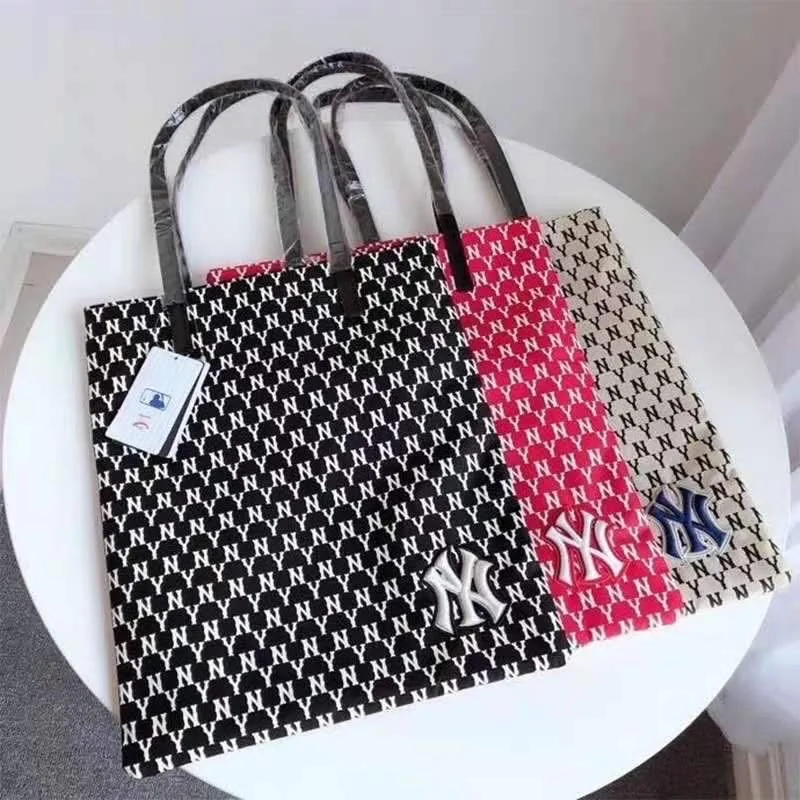 

Luxury designer canvas ny embroidery shoulder bag NY Tote Bag