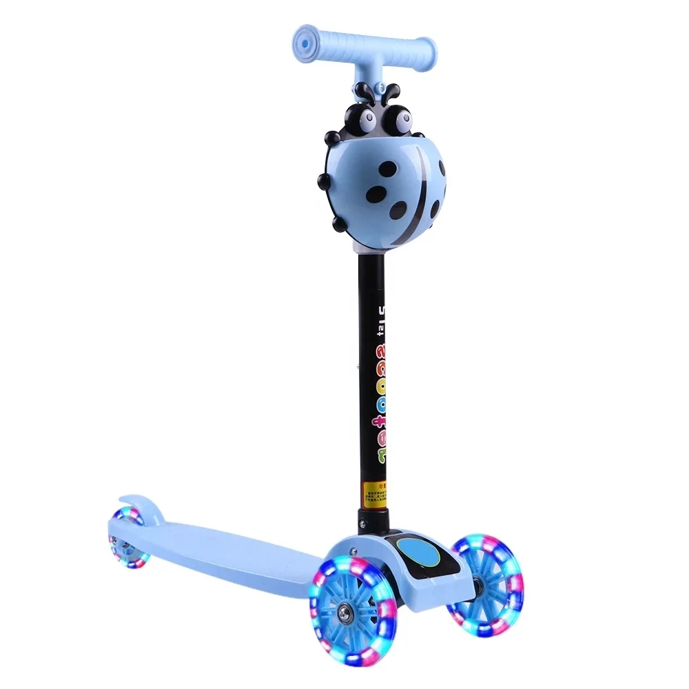 

Kids Pedal Wheel Balance Ride Kick Scooter LED Wheel Adjustable Scooter Fun sports toy for kids