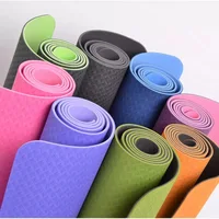 

Eco Friendly Non Slip Fitness Exercise Mat with Carrying Strap for Yoga, Pilates and Floor Exercises