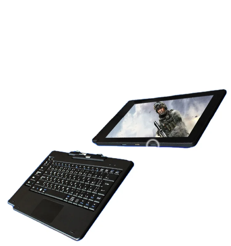 

2021 wholesale 10.1 inch tablet with keyboard win10 touch screen 2 in 1 tablet pc intel N4020 laptop