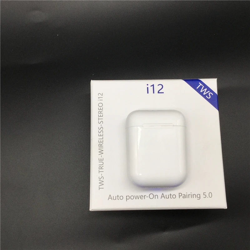 Amazon i12 TWS 5.0 Wireless Earbuds i12s Luxury Earphones Waterproof Sport Headphone Memory with Charger Box - ANKUX.COM
