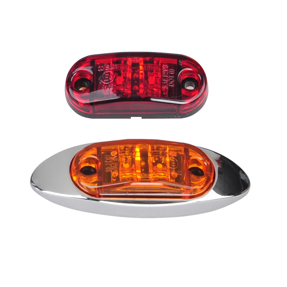 2.6 inch x1 inch LED Marker Light & Clearance Light, Surface Mount 12v truck marker lights