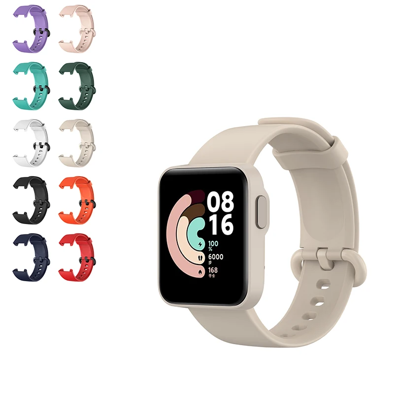 

2021 newest wristband for redmi watch lite silicone band for xiaomi mi watch lite strap, 10 colors