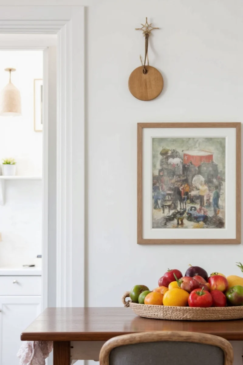 Touch Activated Wall Sconce in Kid Friendly Kitchen