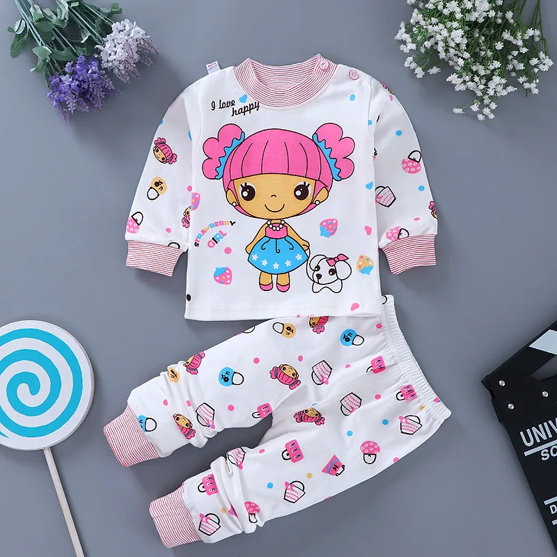 

Children's spring and autumn spring underwear set pajamas wholesale