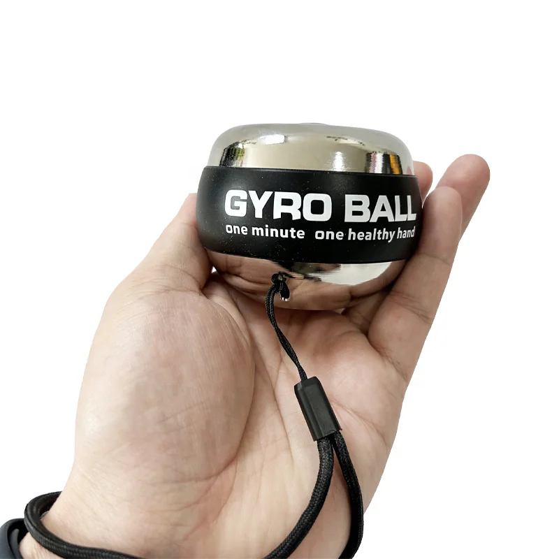 Full Metal Wrist Exercise Ball 410g Weighted Auto Start Wrist Trainer Metal Gyro Ball to Strengthen Arm Wrist