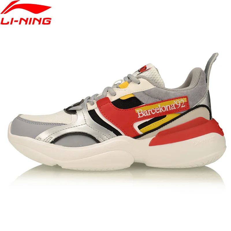 

Li Ning Women 92 MEDALIST Lifestyle Shoes Light Weight Cushion LiNing Support Retro Sneakers Leisure Sport Shoes AGLP086