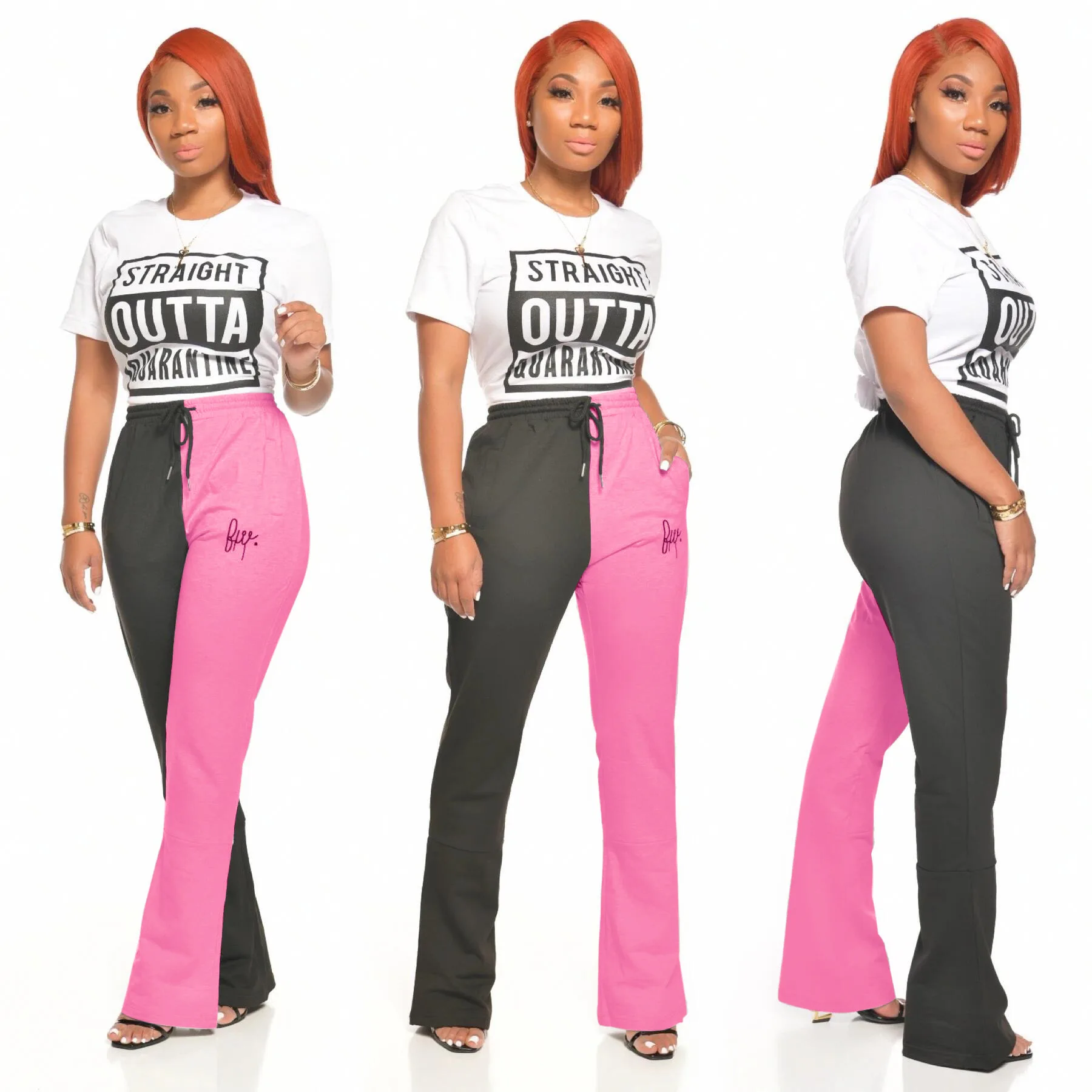 

2020 autumn women's casual trousers women loose pants plus size pants