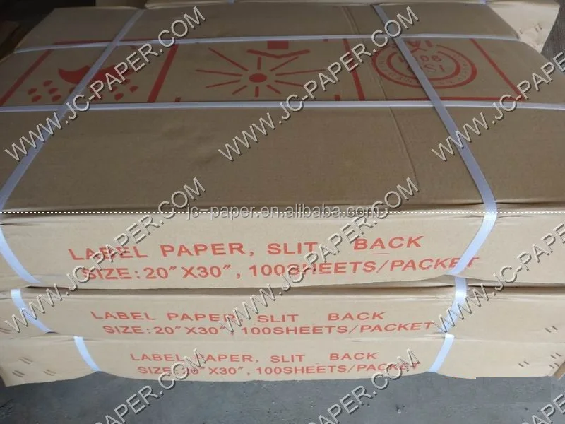 Cast Coated Sticker Single Sided Mirror Cast Coated Paper Masking Sticker Waterproof with ...