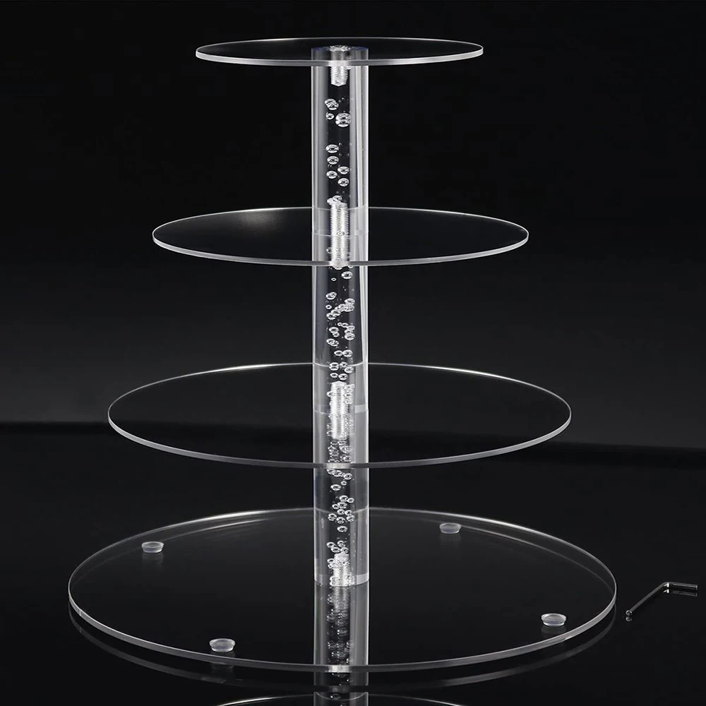 round plexiglass cake stand engraving acrylic