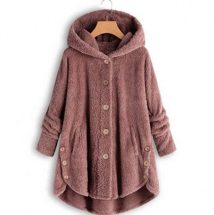 

2021 Winter Autumn Punk Faux Fur Teddy Wool Coat Women Plus Size 5XL Loose A-aline Long Sleeved O-neck Long Coat