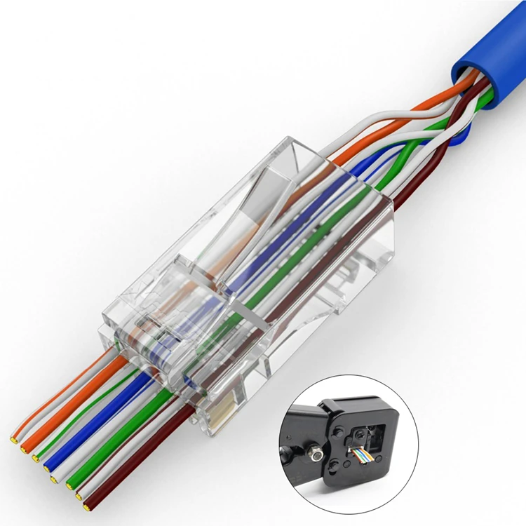 Витая пара 8 пар. Коннектор RJ-45 Cat 6. Коннектор UTP RJ-45, кат 5e, 50m