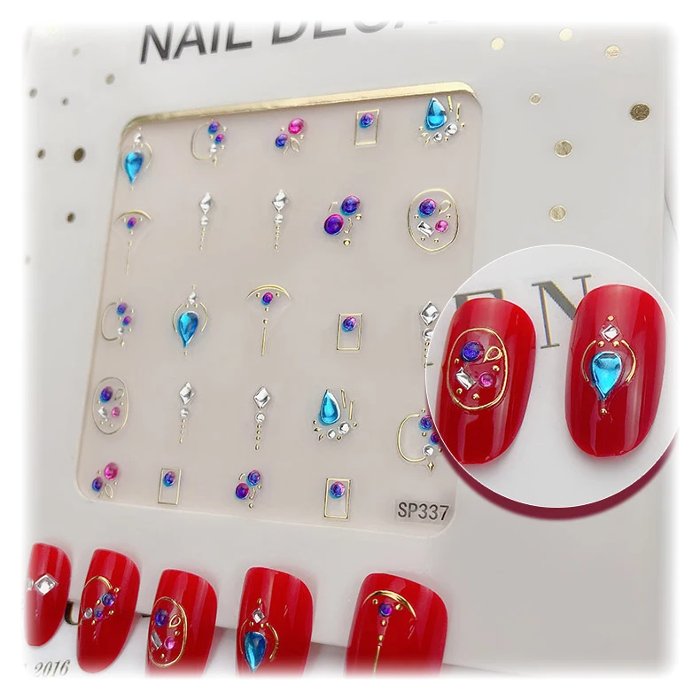 

Beauty Sticker New arrival Nail Decals Stickers Self-adhesive Nail Art Design Stencil Sticker Decals, Customers' requirements