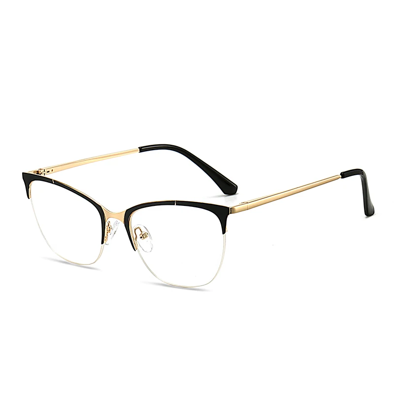 

New design hot selling in stock computer anti radiation glasses metal optical frames blue light blocking glasses