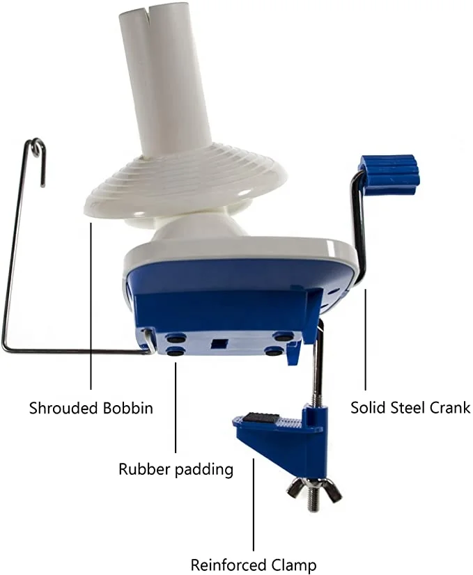 
Hand-Operated Yarn Ball Winder, Manual Wool Winder Holder for Swift Yarn Fiber String Ball 