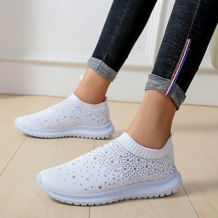 

new Women's Sneakers Lightweight Walking Shoes Casual Mesh-Comfortable Running slip on sock Sneakers fashion sport shoes, Picture