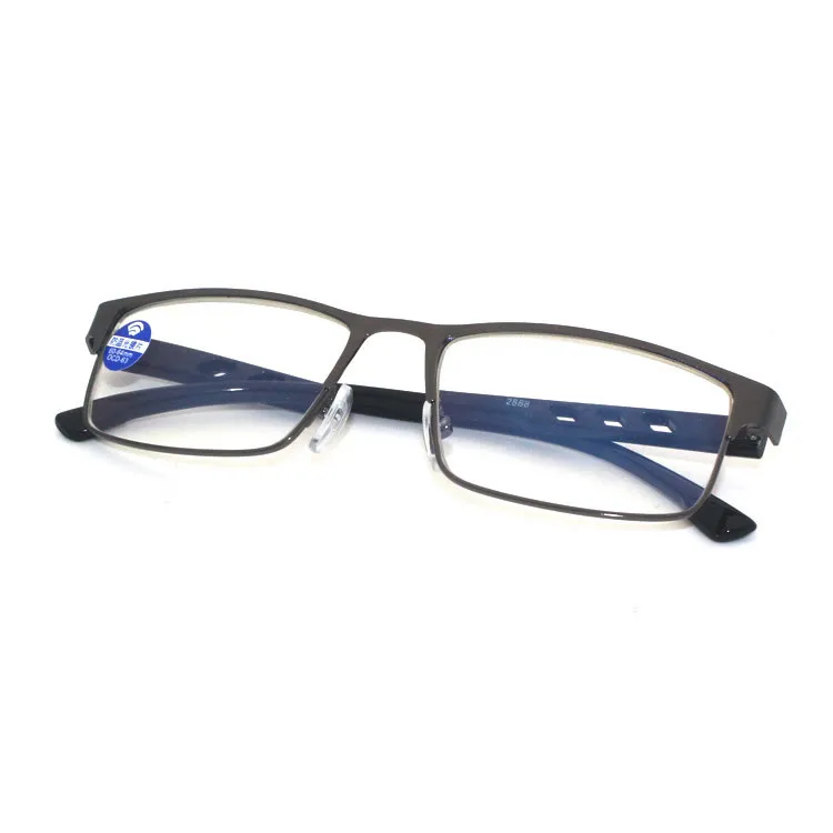 

cheap stainless steel reading glasses man metal glasses/anti-blue ray reading eyewear