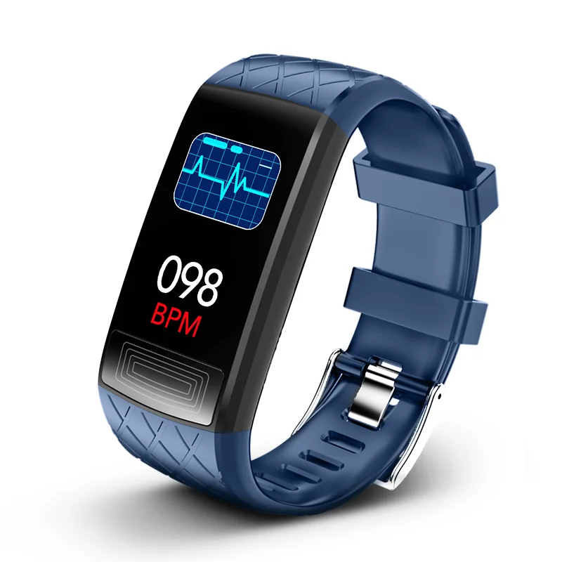 

Dropshipping ECG+ HRV blood pressure heart rate monitoring touch screen ip68 BT smart watches bracelet V3E