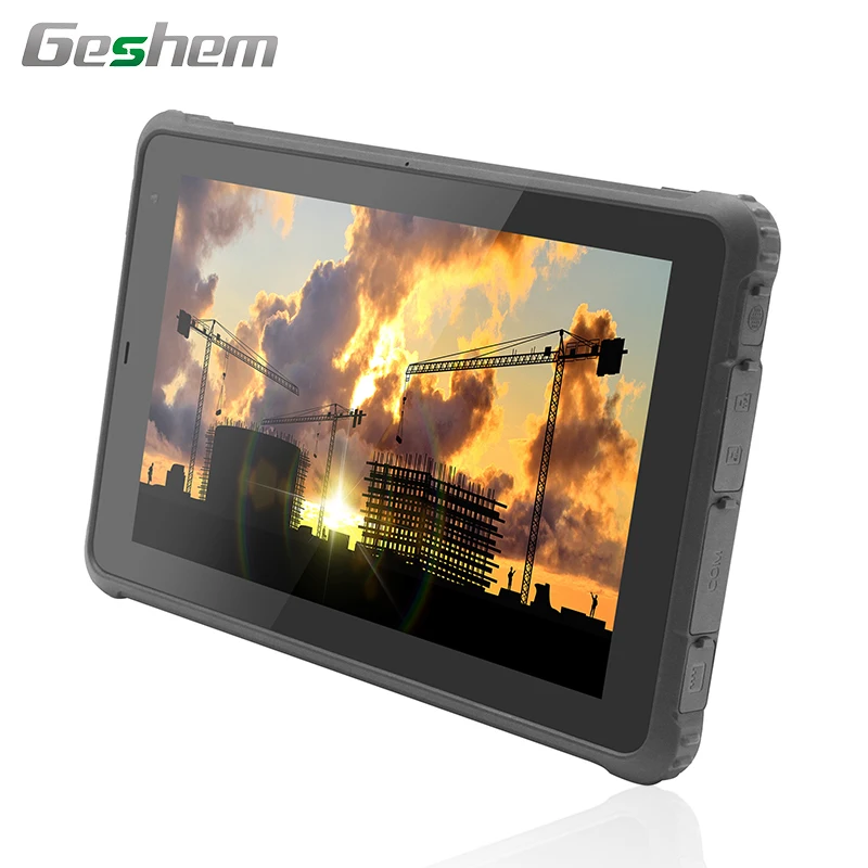 

Geshem Handheld Outdoor Waterproof 4GB RAM UHF RFID 2D Barcode Biometric Computer PC 1000 Nits 4G LTE Industrial Rugged Tablet