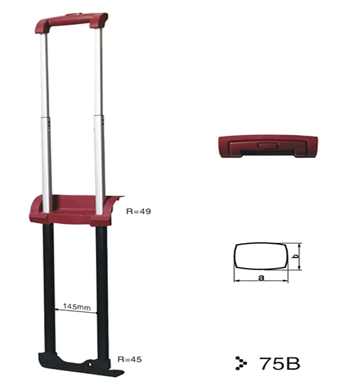 Retractable Trolley Luggage Pull Handle And Telescopic Luggage Handle