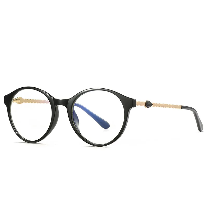 

Frame Safety Optical Clear Designer Fashion for Men Round Blue Light Blocking Glasses, Shown