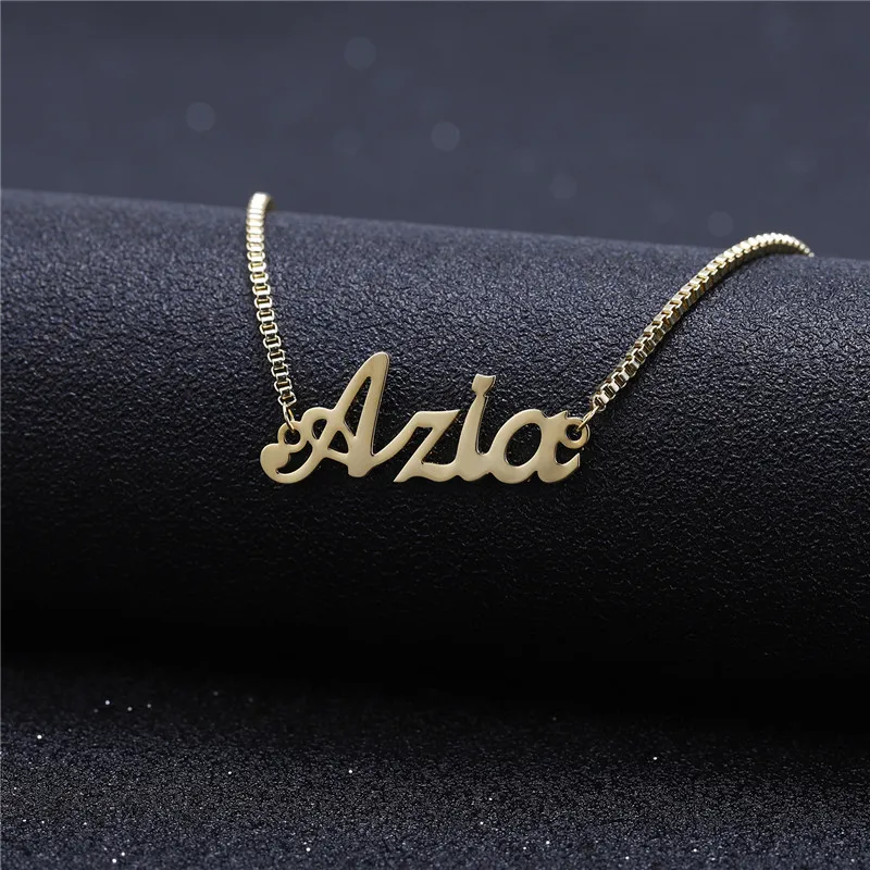 

Custom Handmade 18K Gold Adjusted Box Chain Mens Braclets Bracelet With Letter