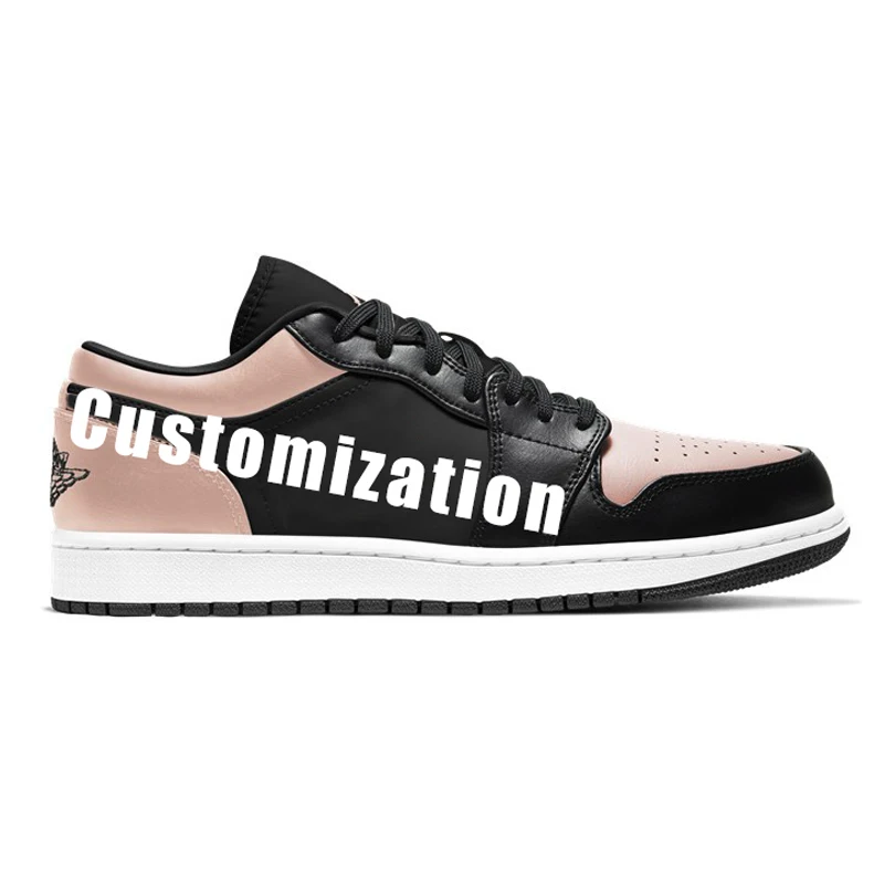 

AJ 3D Printing OEM LOGO Custom Shoes Customize Pattern Microfiber Skateboard Casual Shoes Men's Fashion Sneakers