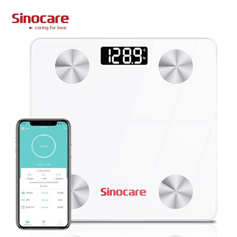 

Manufacturer customized LED smart APP body fat scale portable electronic scale body scale BIM calculator balance corporelle