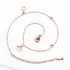 Yiwu Aceon Stainless Steel Simple Design Summer Wear Beach Jewelry Dangle Heart Star Charm Bracelet