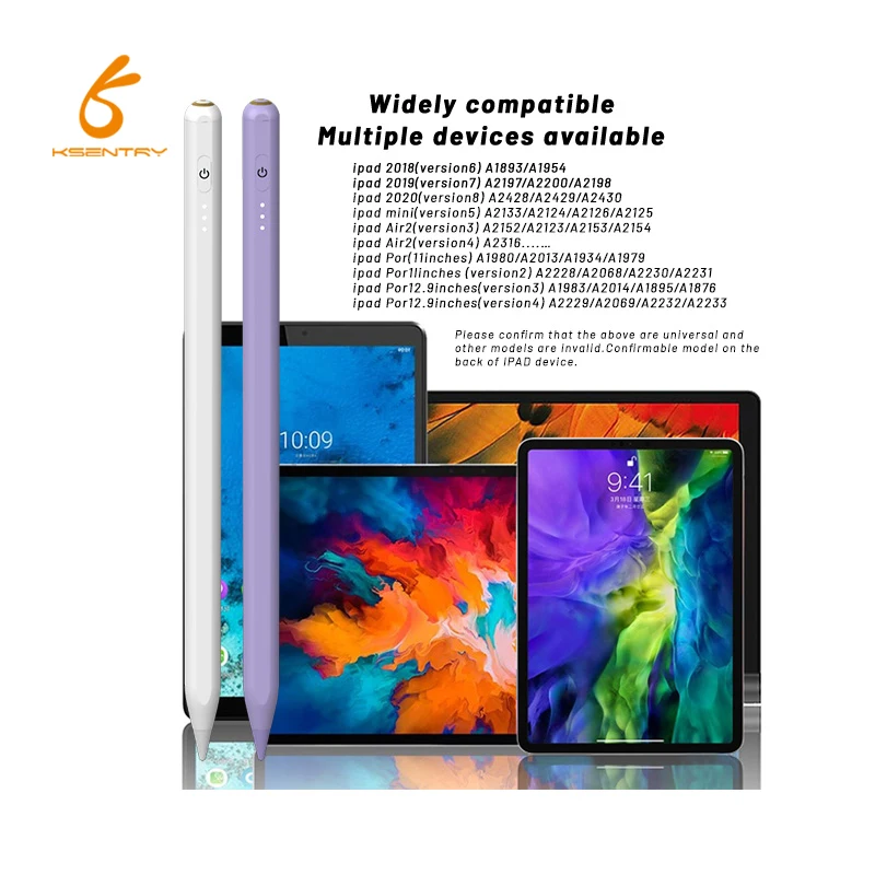 

touch screen pen for ipad pencil fit apple pen for active capacitive stylus pencil pen, White black green blue pink or oem