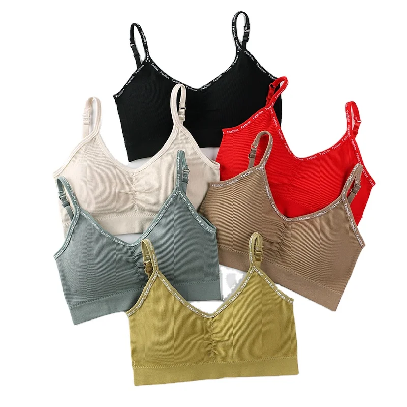 

Halter belt to the bra female anti-go naked gather wrapped chest type top female bottom small vest short paragraph inside t