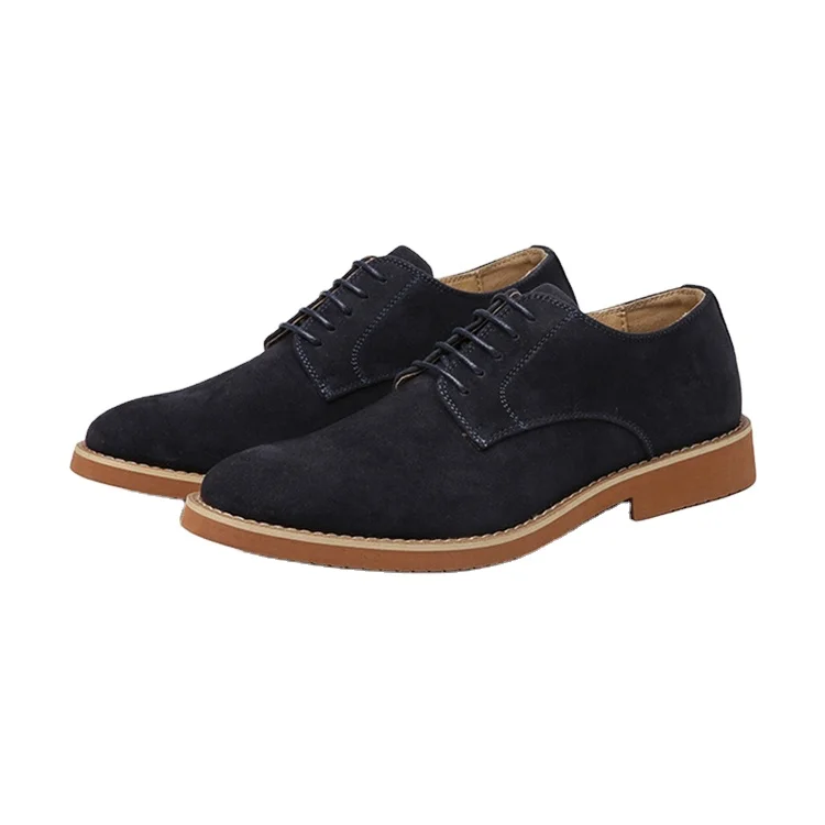 

Hot Selling Men Shoes Casual Dress Formal Suede Leather British Style Big Size Office Flat Shoe