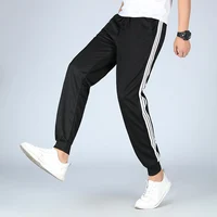

Wholesale 2019 winter slacks are paired with striped men's sport pants