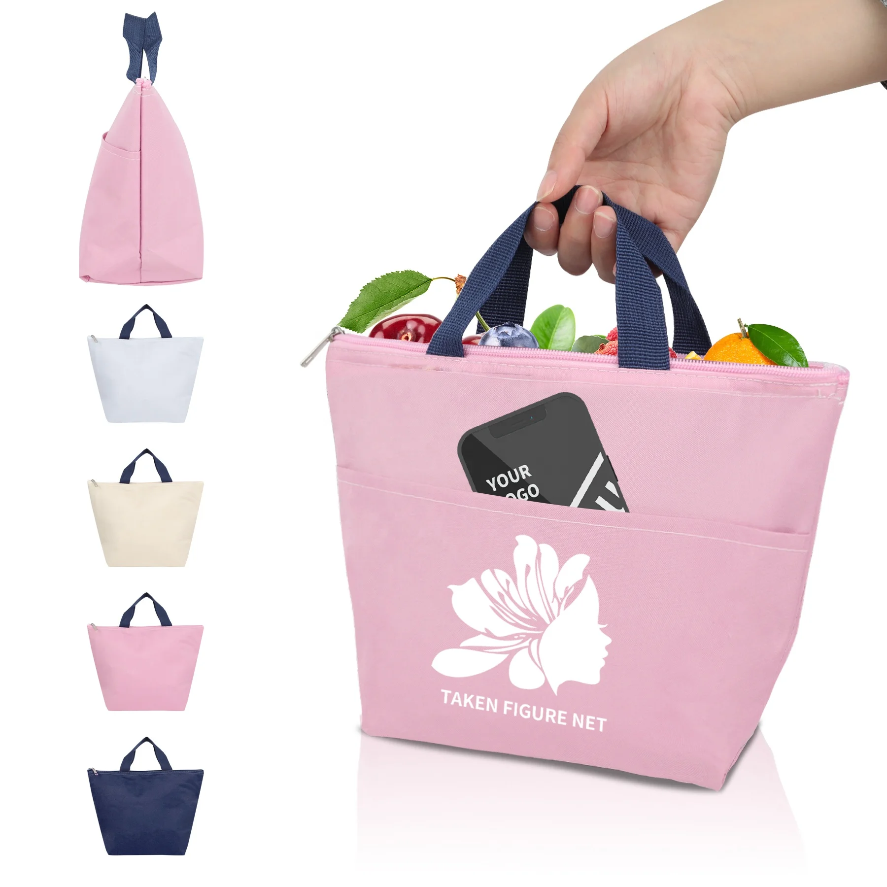 

Top Quality Manufacture Cheap Price Custom Logo Heat Sealed Non-Woven Insulated Cooler Lunch Tote Bag