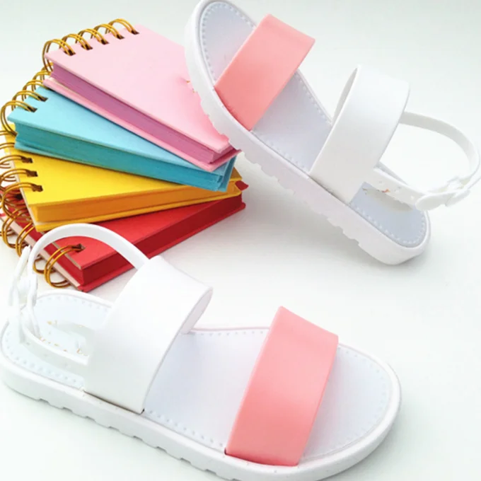 
Cheap Kid PVC Sandal European Girl Sandals Summer Girls Flat Sandal 
