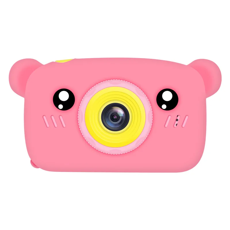 

Children's digital cartoon photography small SLR camera children's fun photo sticker bear camera
