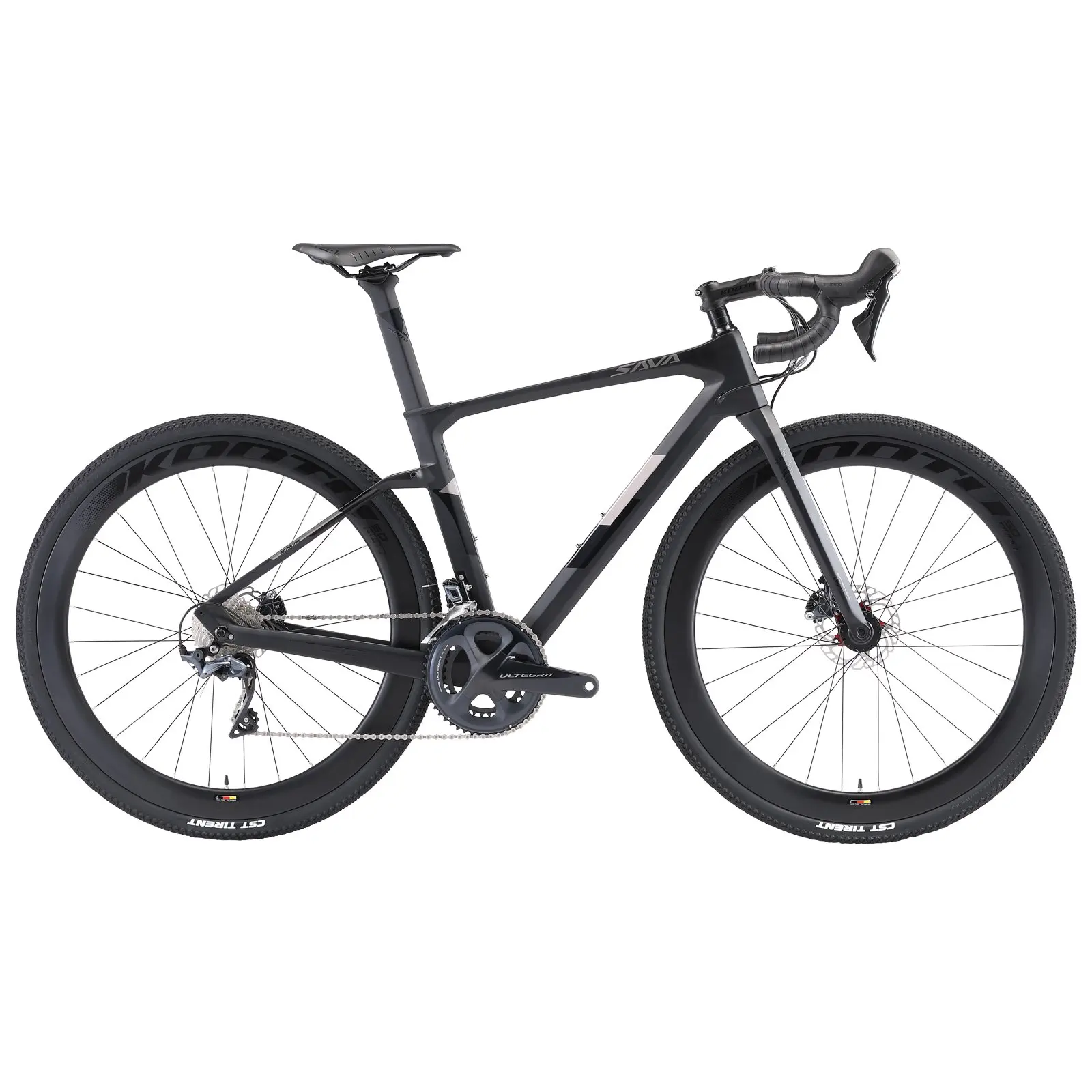 

Adult mens 700*40C tire disc brake carbon road bicycle gravel bike 22s, Black / red
