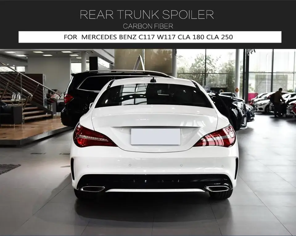 碳纤维鸭尾扰流板梅赛德斯奔驰 c117 cla250 cla200 cla45 14-19