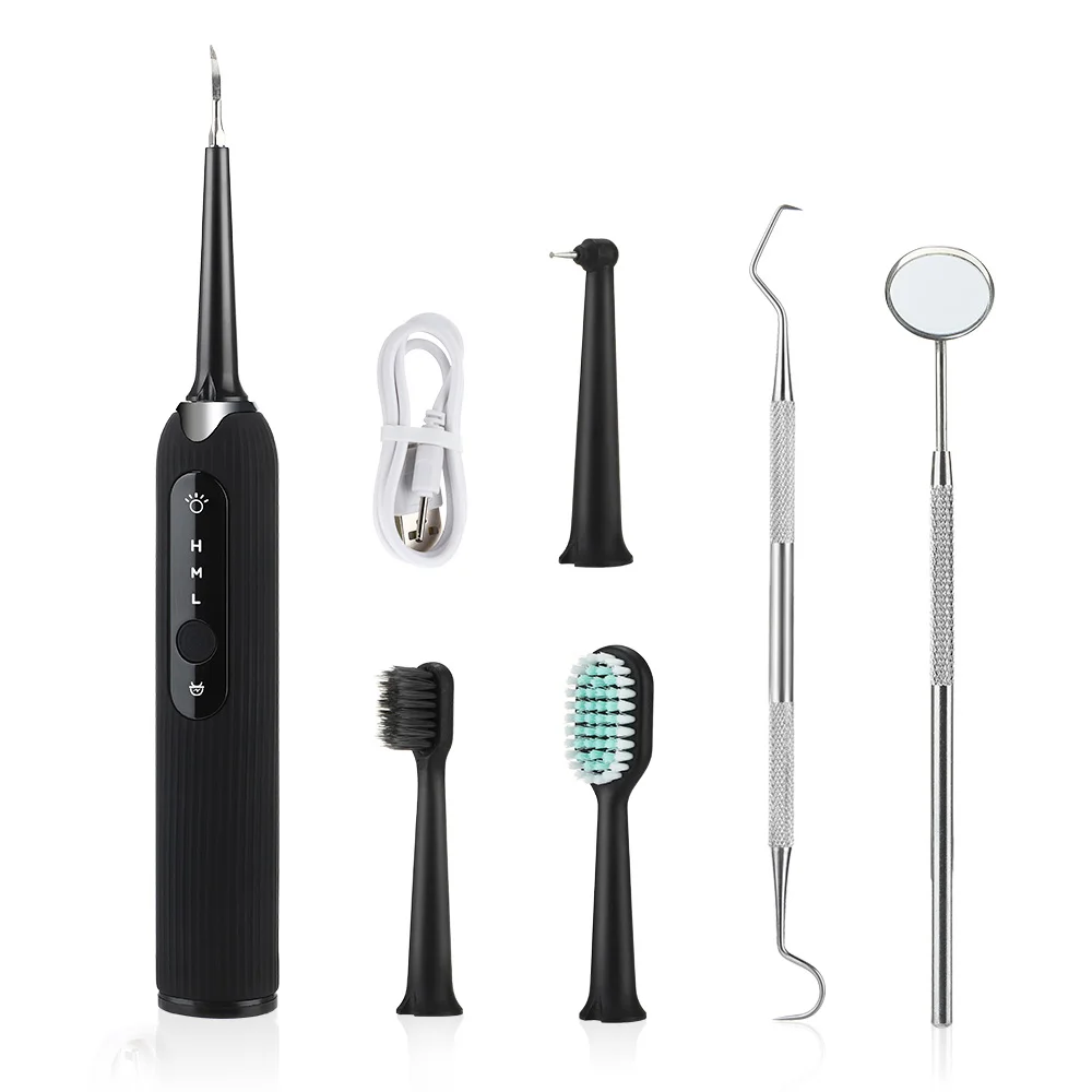 

Oral Cleaning Kit Tartar Stain Teeth Plaque Black Calculus Remover Electric Dental Tooth Cleaner