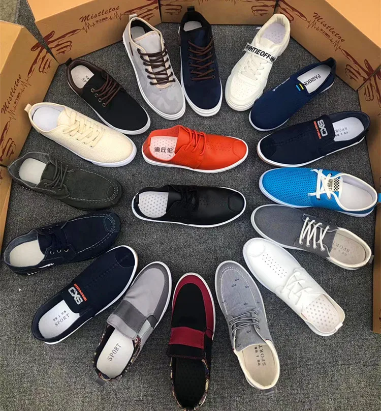 

WZY wholesale men's mixed shoes a lot of comfortable cheap casual shoes